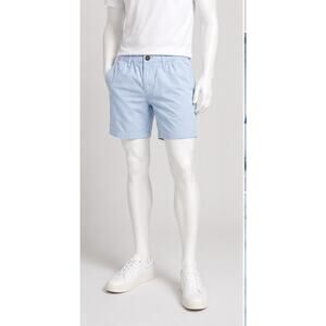 Chubbies altitudes Elastic Waist Shorts Sky Blue Casual Beach Men Large 7" prep
